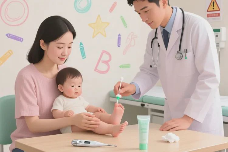 宝宝脚上有湿疹可以根治吗(图1)