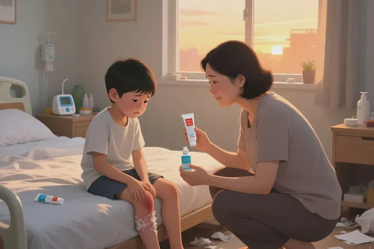 儿童大腿上经常长湿疹能不能治愈(图1)