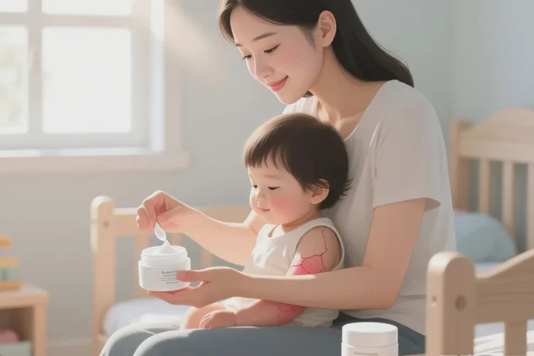 儿童手臂上容易长湿疹能不能治愈(图1)