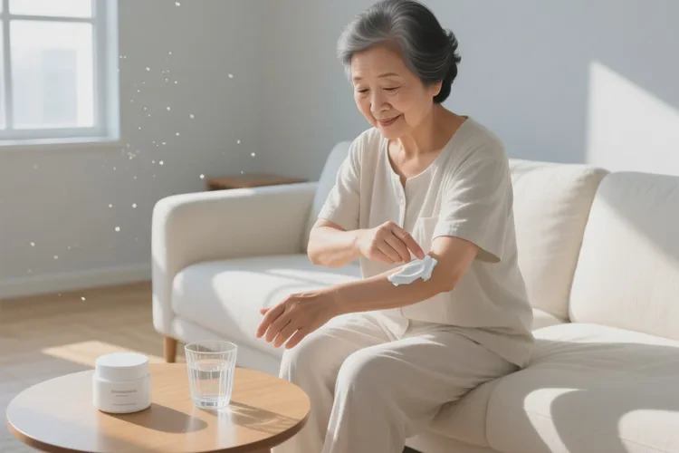 老年人手臂上偶尔长湿疹可不可以治愈(图1)