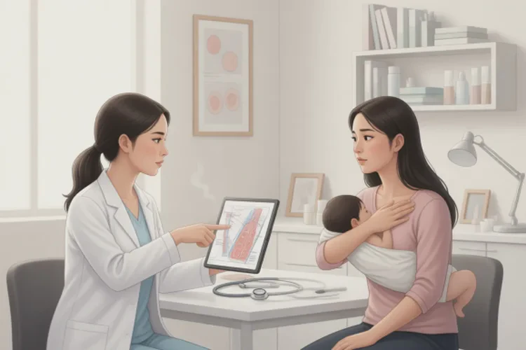 哺乳期妈妈脖子偶尔长湿疹可不可以治愈(图1)