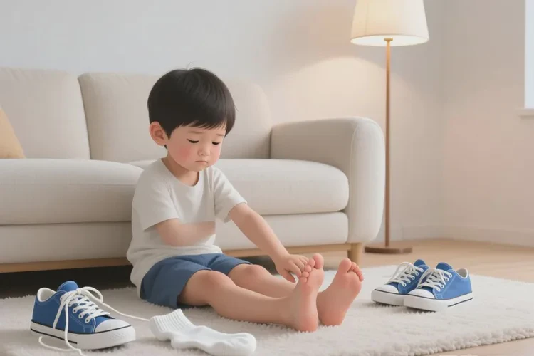 儿童脚上经常长湿疹能不能治愈(图1)