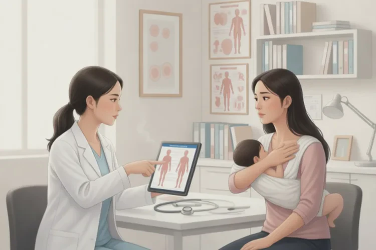 哺乳期妈妈大腿长湿疹可不可以治愈(图1)