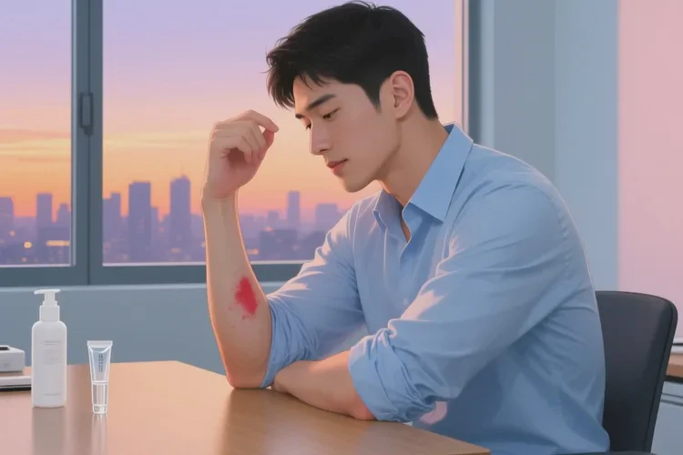 男人手臂出湿疹可不可以治愈(图1)