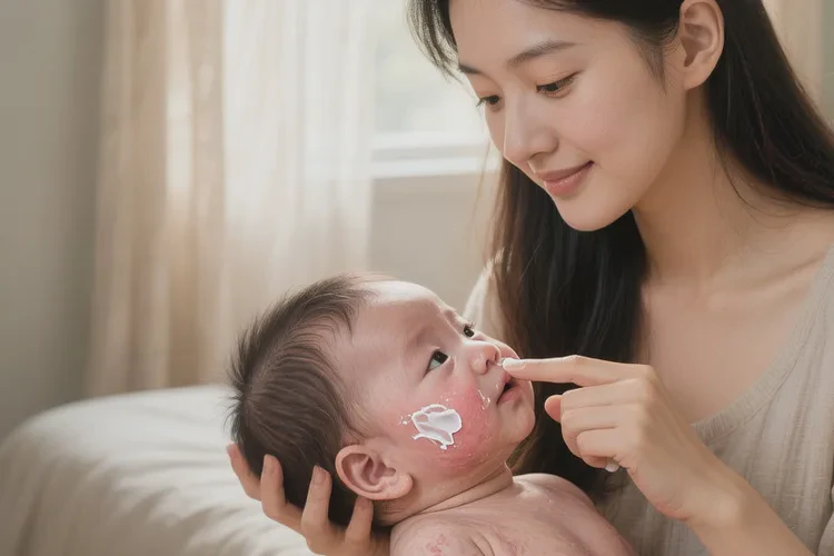 婴幼儿脸上容易长湿疹能够根治吗(图1)