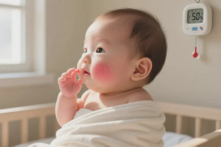 婴儿脸上容易起湿疹可以根治吗(图1)