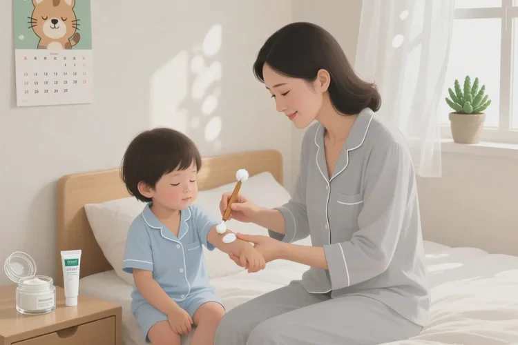 儿童手臂上出湿疹能不能治愈(图1)