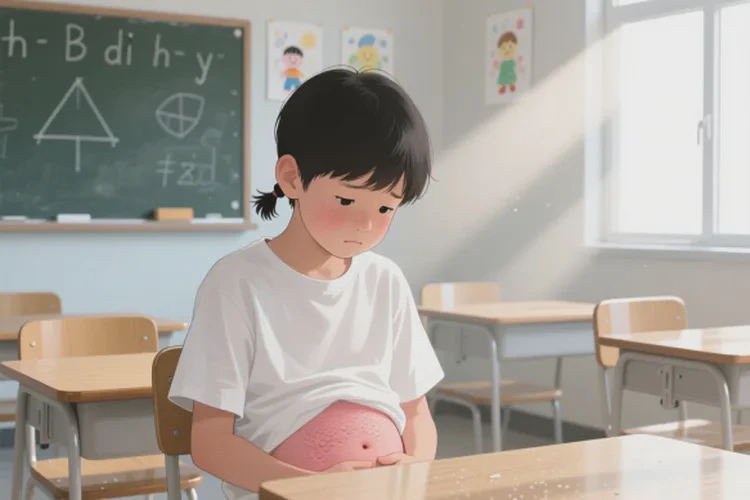 小学生肚子上经常起湿疹能靠自己自愈吗(图1)