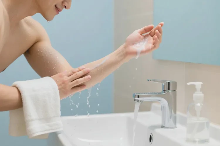 男人手臂经常起湿疹可不可以治愈(图2)