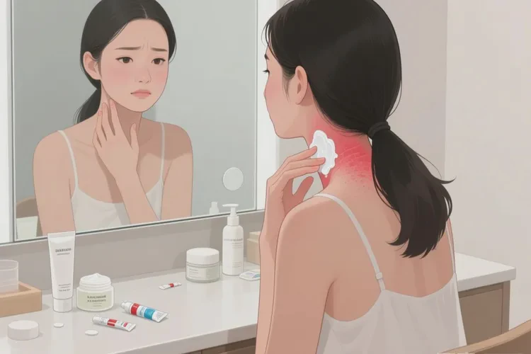 女人脖子容易起湿疹可不可以治愈(图1)