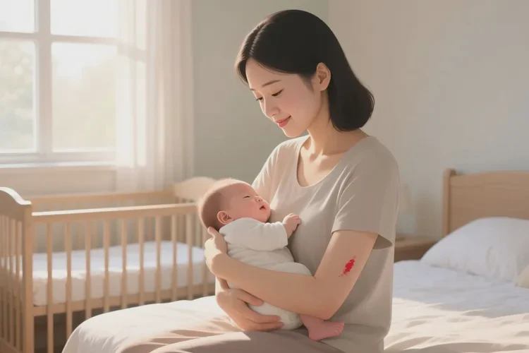 哺乳期妈妈手臂长湿疹可不可以治愈(图1)