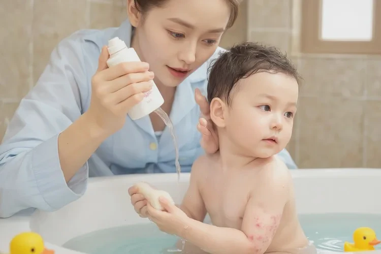 新生儿手臂上偶尔长湿疹可以根治吗(图1)