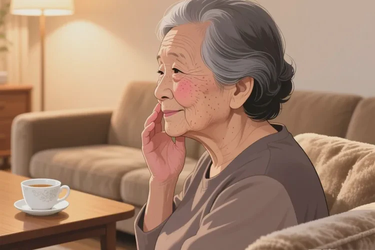 高龄老人脸上有湿疹可不可以治愈(图1)