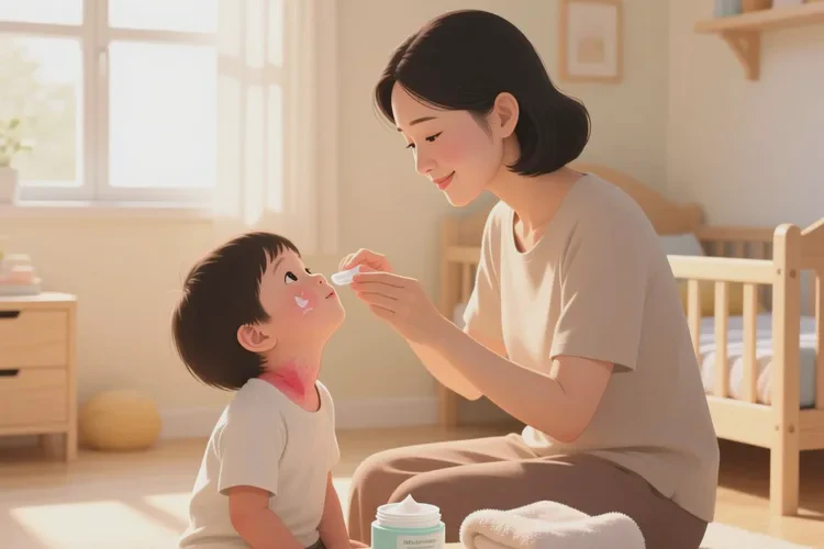 儿童脖子上出现湿疹能不能治愈(图1)