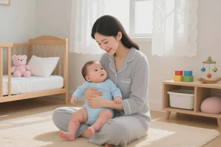 婴儿小腿偶尔起湿疹可以根治吗(图1)