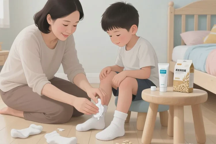 少儿脚上起湿疹可以根治吗(图1)