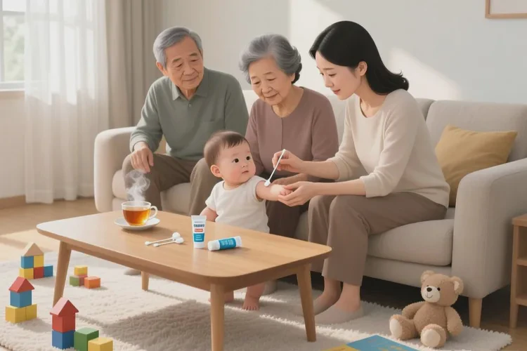 婴儿肚子上偶尔长湿疹可以根治吗(图3)