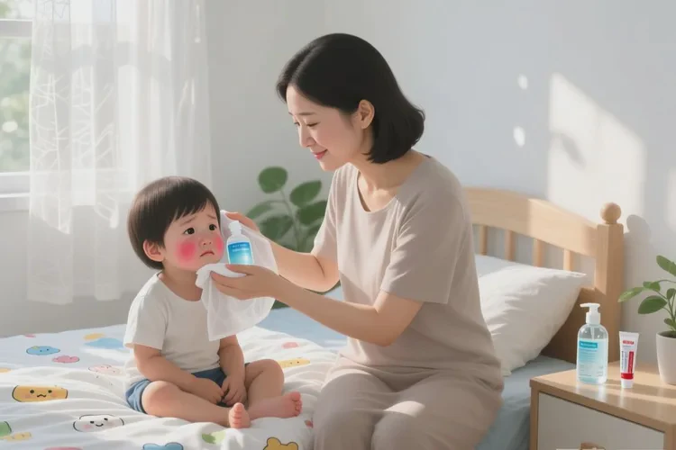 小孩脸上出湿疹可以根治吗(图1)