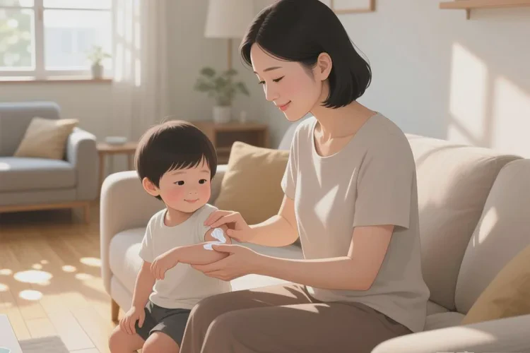 孩子手臂上容易长湿疹可以根治吗(图1)