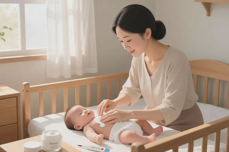 婴儿手臂上偶尔长湿疹可以根治吗(图1)