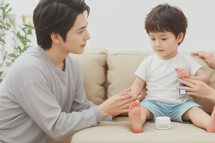 少儿脚上经常长湿疹能够根治吗(图1)