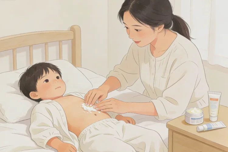 少儿肚子上出现湿疹可以根治吗(图1)