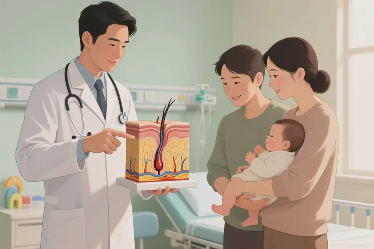 婴儿大腿上偶尔长湿疹可以根治吗(图3)