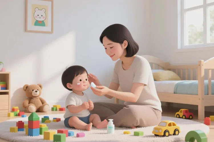 孩子脸上容易起湿疹可以根治吗(图1)