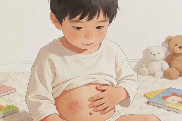 少儿肚子上偶尔长湿疹可以根治吗(图1)