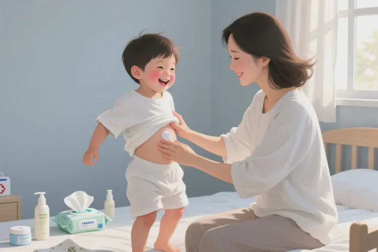 儿童肚子上长湿疹可以根治吗(图1)