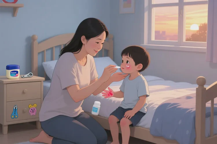 小孩手上偶尔起湿疹可以根治吗(图1)