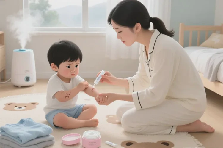 儿童手臂上偶尔长湿疹可以根治吗(图1)