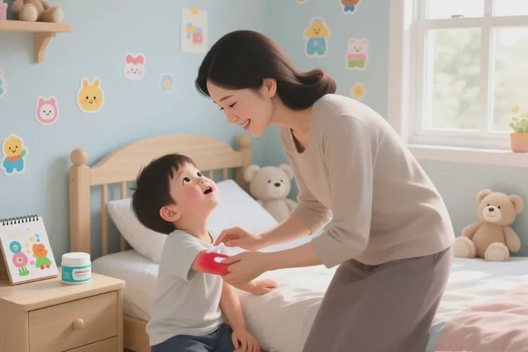 少儿手臂偶尔起湿疹可以根治吗(图1)