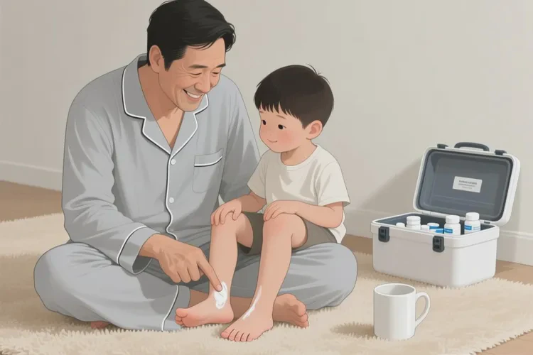 孩子脚上偶尔长湿疹可以根治吗(图2)