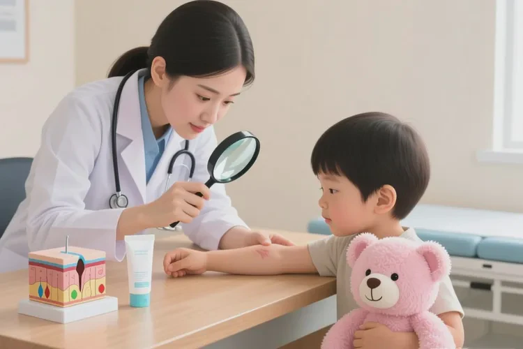 少儿手臂偶尔起湿疹可以根治吗(图2)