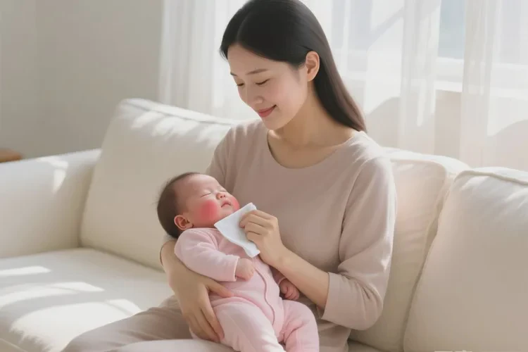 婴儿脖子上偶尔长湿疹可以根治吗(图4)