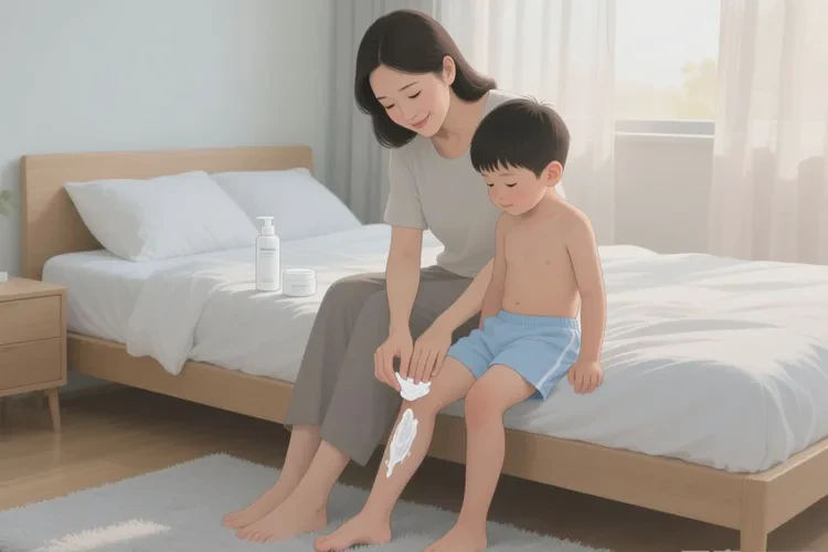 孩子小腿上容易长湿疹可以根治吗(图1)