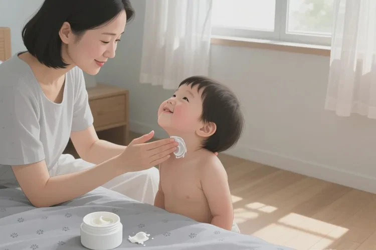 孩子脖子上有湿疹可以根治吗(图1)