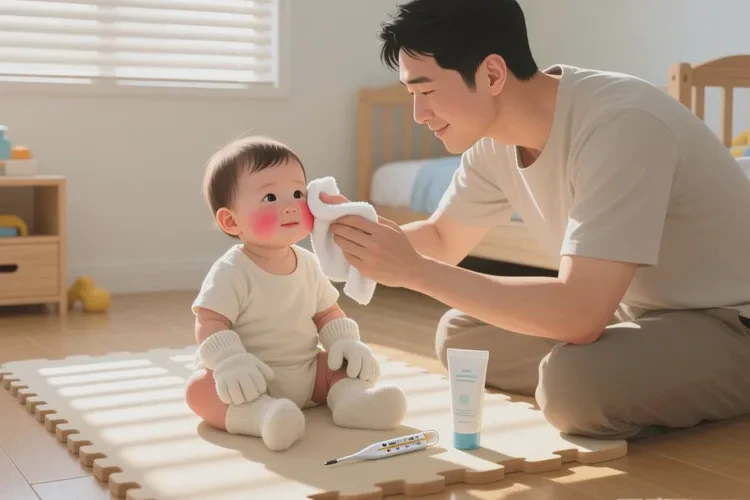 小孩脸上有湿疹可以根治吗(图2)