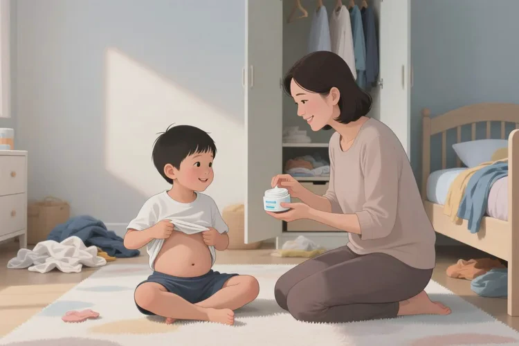 小孩肚子出湿疹可以根治吗(图2)