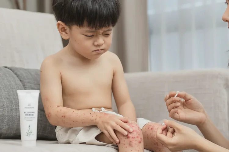 少儿小腿上经常长湿疹能够根治吗(图1)