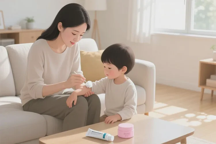 儿童手臂上容易长湿疹可以根治吗(图1)