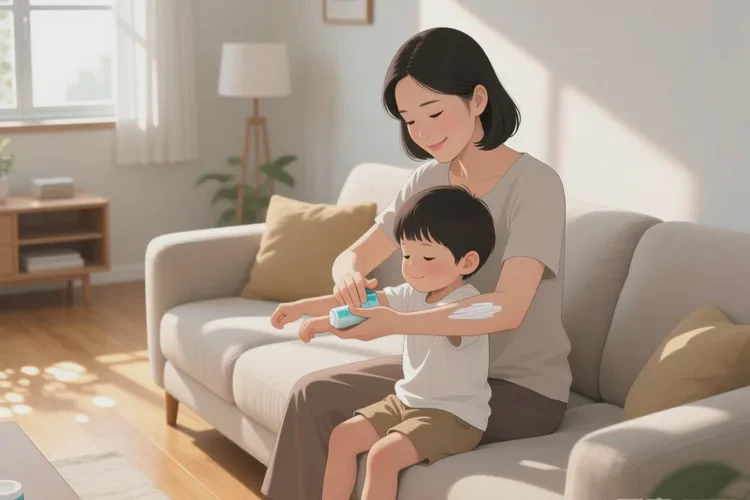 少儿手臂上容易起湿疹可以根治吗(图1)