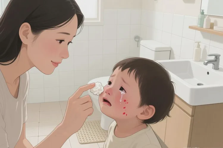 少儿面部偶尔长湿疹可以根治吗(图1)