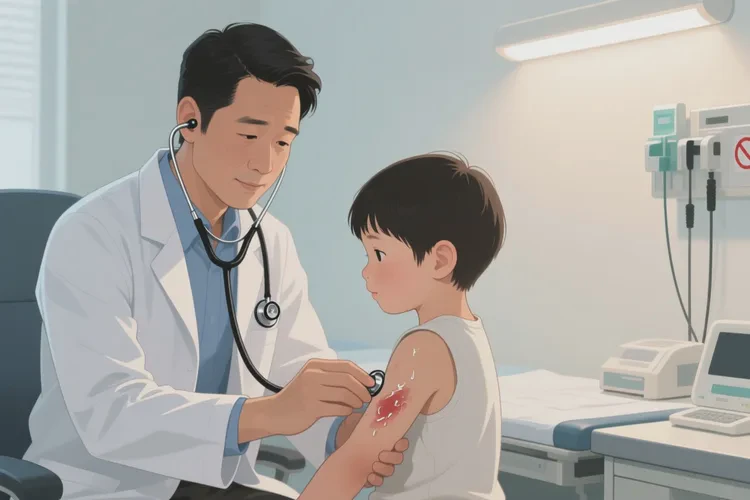 小孩手上偶尔长湿疹可以根治吗(图2)