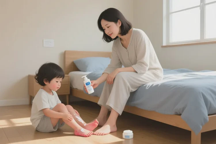 小孩脚上容易起湿疹可以根治吗(图1)