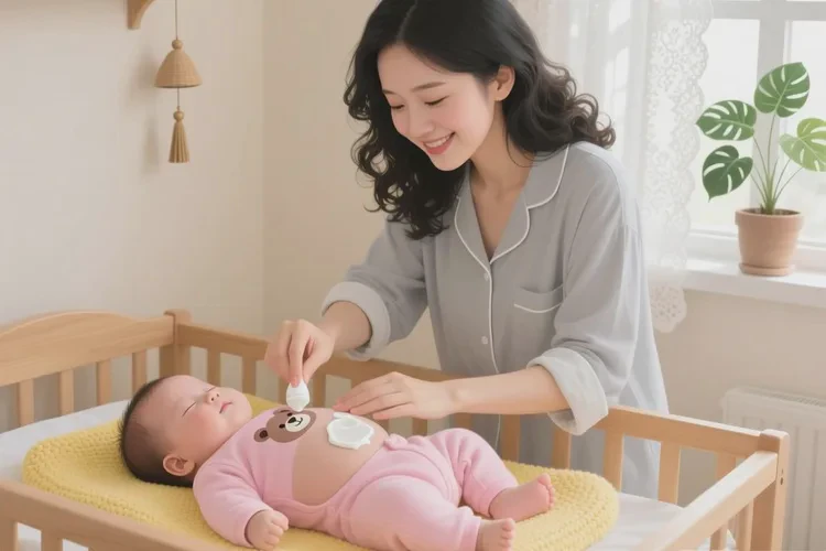 婴儿肚子上偶尔长湿疹可以根治吗(图1)