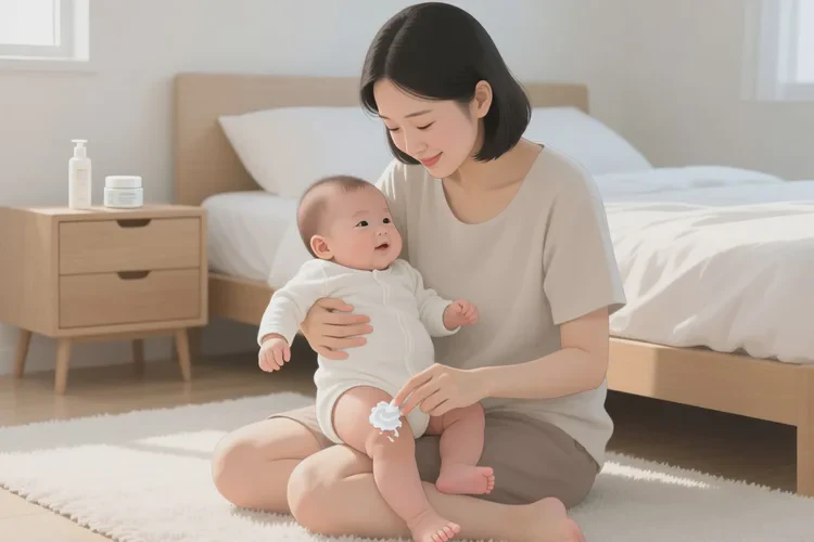 婴儿大腿上偶尔长湿疹可以根治吗(图1)