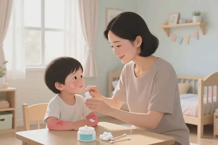 小孩手臂偶尔起湿疹可以根治吗(图1)