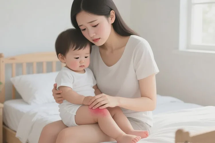 儿童大腿容易长湿疹可以根治吗(图1)